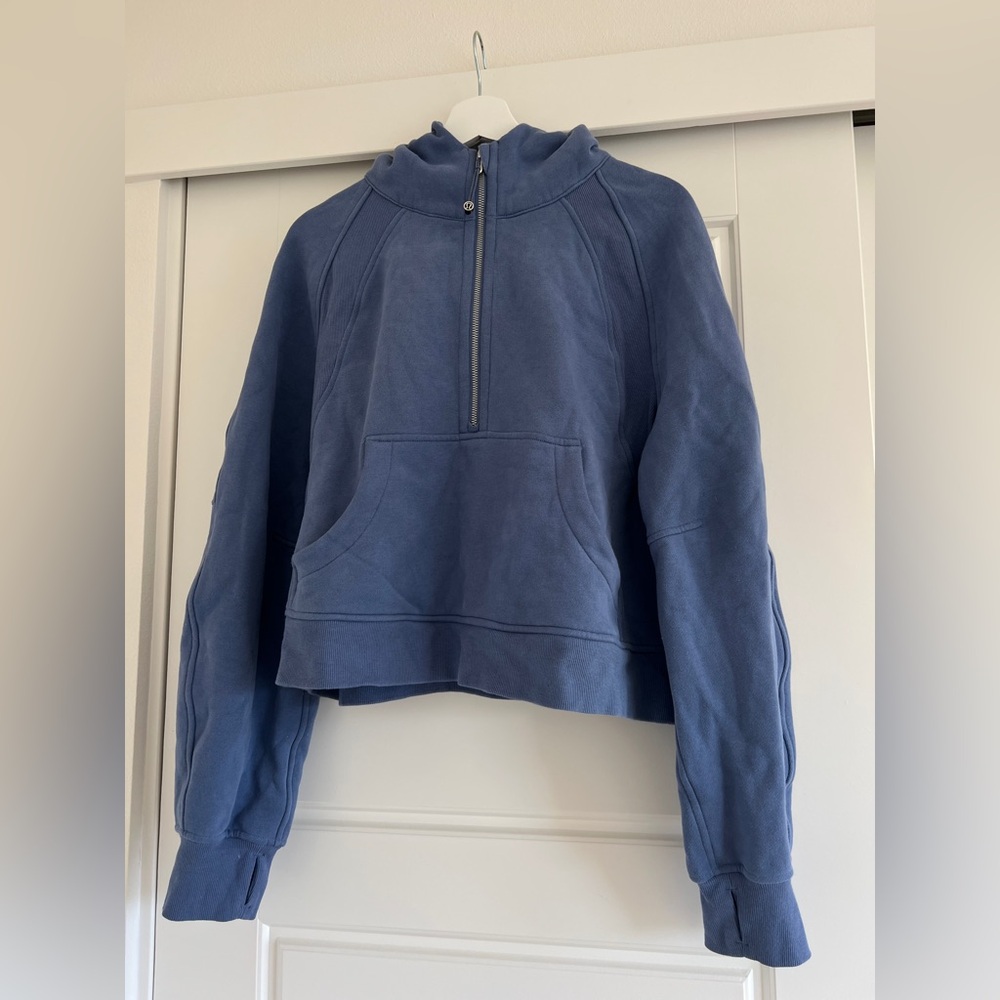 Lululemon Oversized Scuba Hoodie Half Zip Water Drop Blue Size M/L Worn Once
